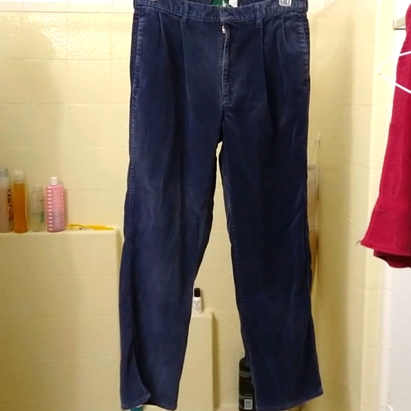 Men's Hunt Club blue corduroy pants, size 34 - Picture 1 of 3